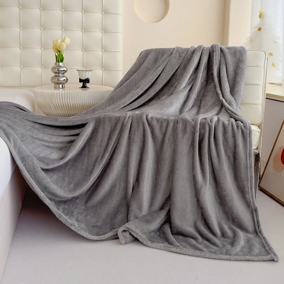Soft Flannel Throw Blanket 60x80 Inches Extra Warm Cozy Fleece Blanket for Couch Bed Sofa Oversized P Blanket Lightweight Blanket for Home Living Room Travel Nap Bedding Blanket