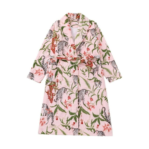 Soft Flannel Winter Robe For Cozy Bathrobe With Pockets Long Sleeve Loungewear For Relaxation At Home