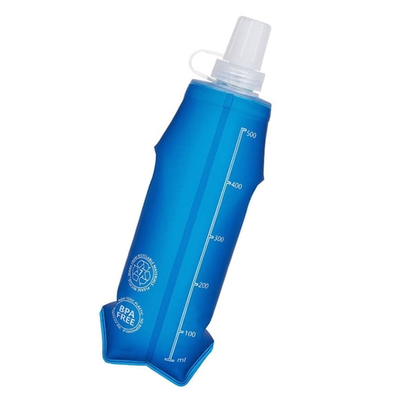 Soft Flask Water Bottle Running Flask Folding Water Bottles for Pack Cycling Hiking Running Easy to Use