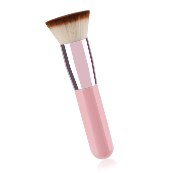 Soft Flat Top Cosmetic Brush StreakFree Application Natural Finish Everyday Use Hypoallergenics Materials Long Performan