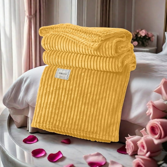 Soft Fleece Air Conditioning Blanket | Cooling Toweling Nap Blanket for Hot Sleepers | 47x39 Inch Polyester Blanket | Pink, Brown, Gray, Yellow Options