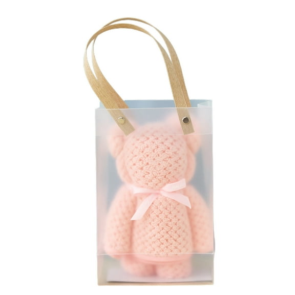 Soft Fleece Bear Towel | High Absorbency Warp Knitted Pineapple Reseau | Quick Dry, Machine Washable Bathroom Hand & Face Towel Gift | 35x75cm INS Style, Design, Decorative Home Accessory