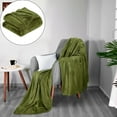 thumbnail image 1 of Soft Fleece Bed Blankets Queen Size apple green - Soft Warm Winter Blanket Lightweight Cozy Luxury Microfiber, Room Home Decor Christmas Decorations Gifts for Women and Men, 47.2x78.7inches, 1 of 9