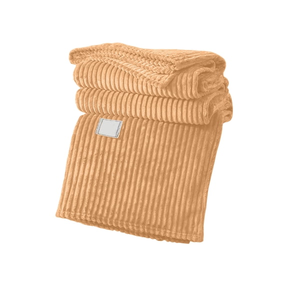 Soft Fleece Blanket, 59x79in (Khaki) - Magic Fleece, Warm & Plush Gift for Couch, Bed, Sofa