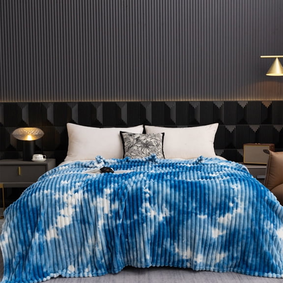 Soft Fleece Blanket for Couch Warm Striped Throw Plush Sherpa Material Cozy Textured Weave Non-Pilling & Hypoallergenic for Year-Round Comfort Ideal for Sofa Bedroom and Living Room Sopatenor