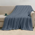 thumbnail image 1 of Soft Fleece Blanket Jacquard Lightweight Cozy Blanket Breathable Fuzzy Textured All Season Use 39.3x59 Inches Flannel Blanket for Couch, Sofa, 1 of 9