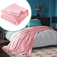 thumbnail image 1 of Soft Fleece Blankets Queen Size Pink - Bed Blanket Soft Lightweight Plush Fuzzy Cozy Luxury Microfiber 39.4x59 inches, 1 of 9