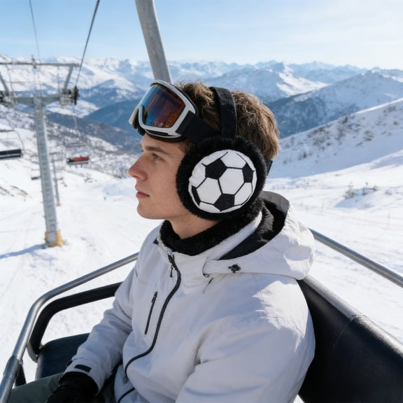 Soft Fleece Earmuffs for Winter, Warm Ear Protectors for Cold Weather, Unisex Ear Muffs for Men Women, Foldable and Lightweight for Outdoor Commute