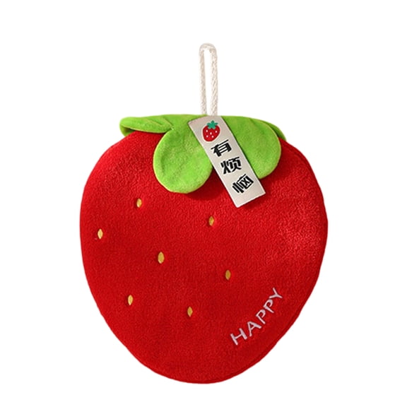 Soft Fleece Fruit Shape Hand Towel Quick Dry And Absorbent For Kitchen Or Outdoor Use