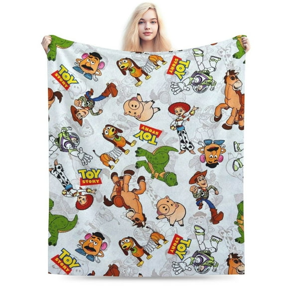 Soft Fleece Plush Throw Toy Story Fluffy Blanket for Couch Sofa Bed Office 40"x30"