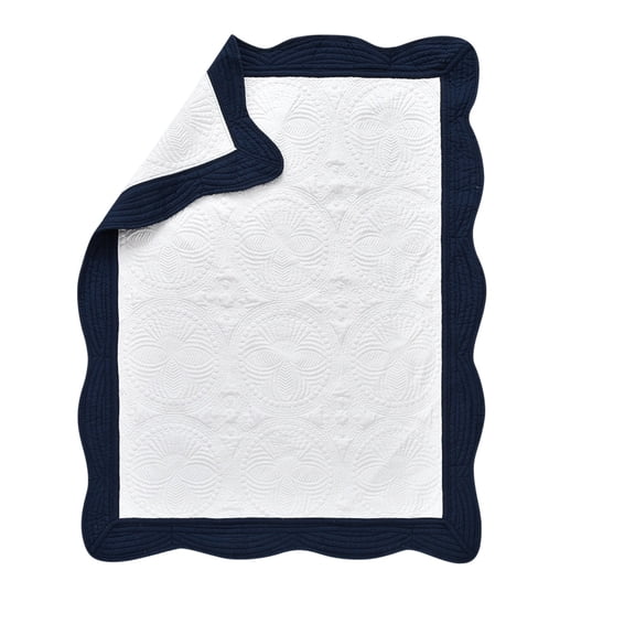 Soft Fleece Quilted Blanket Wrap with Filling - Dermatological Friendly, Breathable, Fast-Drying, Wrinkle-Resistant with Locked Edges, Versatile Blanket for Home, Car and Travel