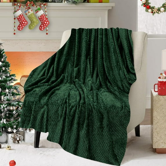 Soft Fleece Taupe Tan Throw Blanket for Couch, Lightweight Plush Warm Blankets for Bed, Fuzzy Cozy Flannel Blanket Throw for Sofa, Travel, Jacquard Pattern, Taupe/Camel, 51x40 inch