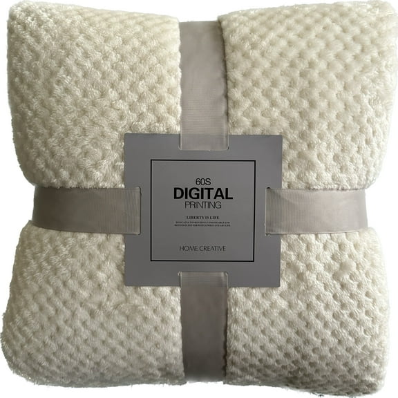 Soft Fleece Throw Blanket for Couch, Super Cozy Warm Flannel Decorative Blankets, Lightweight Plush Blanket for Bed Sofa