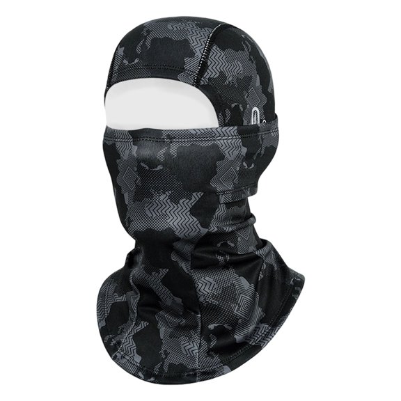 Soft Winter Thermal Face Mask, Windproof Full Head Cover for Skiing Motorcycle Cold Weather, Black, One Size