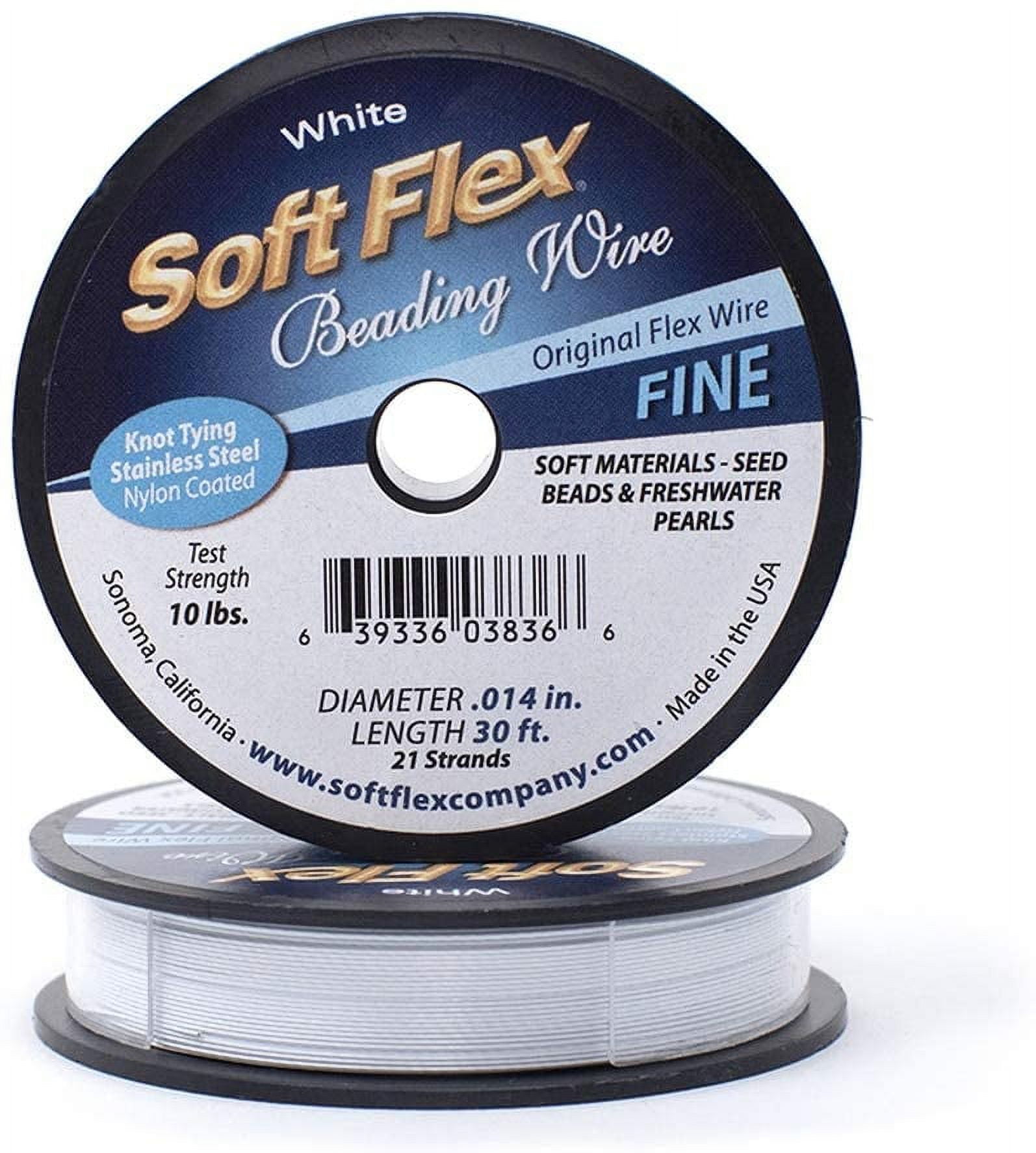 Soft Flex beading wire, 21 strands, .014 thickness, stainless
