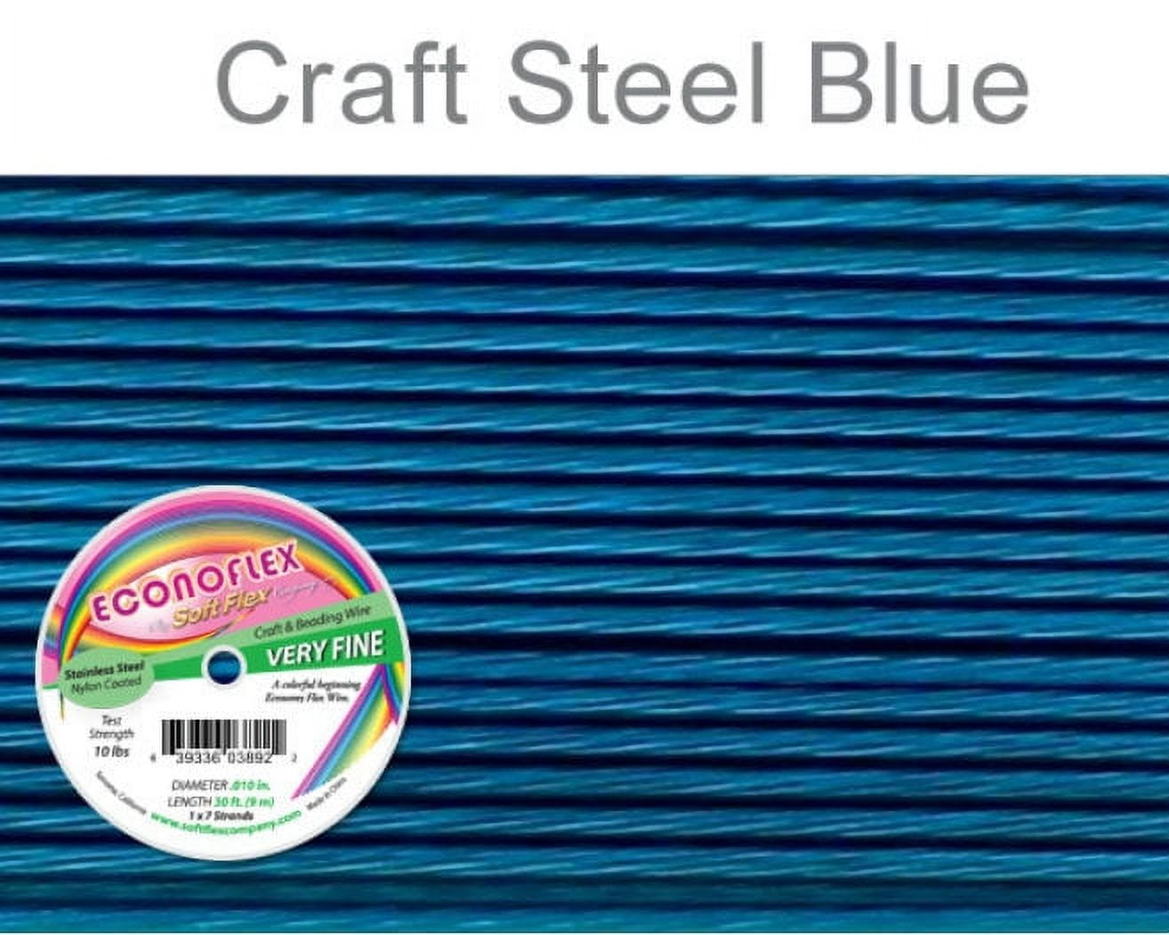 Soft Flex Econoflex Beading Wire 010" 30 Ft Steel Blue