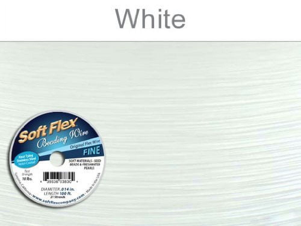 Soft Flex Original Beading Wire .014 100 ft. -- White Quartz