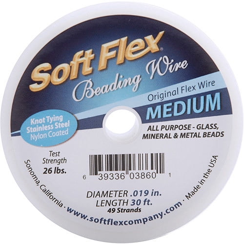 Soft Flex Schmuckdraht – 49 Stränge, Stärke 0,48 Mm, 10 Fuß (ca. 3 M) – Perlen Draht, Knickfest & Vielseitig
