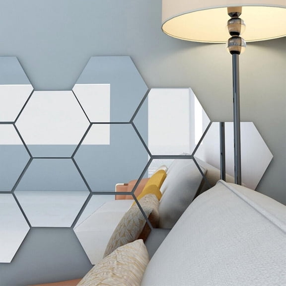 Soft Flexible Wall Mirror Decals for Home Decor, Waterproof and Shatterproof Full-Length Reflection, Rounded Edges for ’ Rooms, Living Spaces, and Gyms