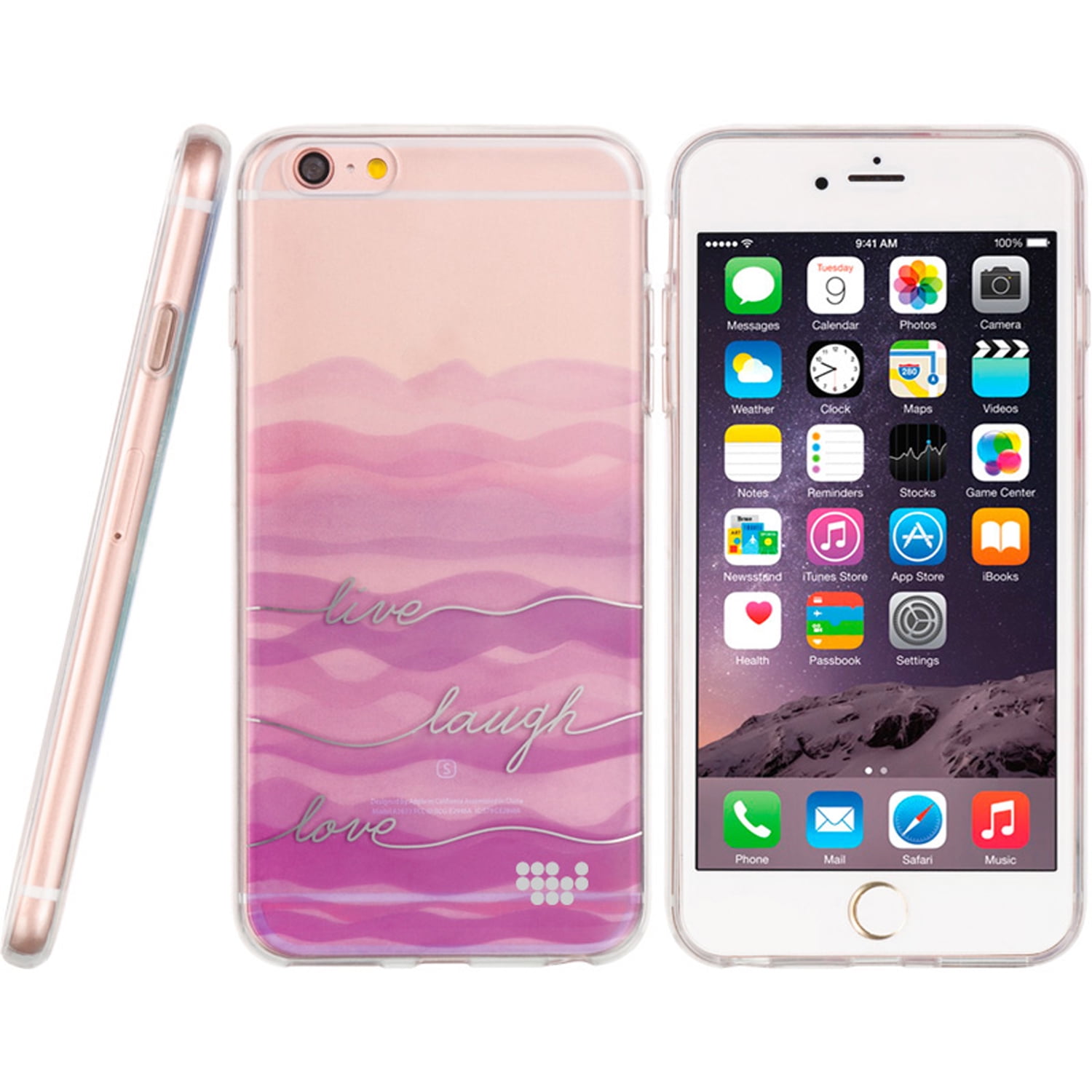 Soft Flexible Watercolor Print Clear TPU Skin Slim Case For iPhone 6 iPhone 6s