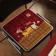 thumbnail image 1 of Soft Flocked Seat Cushion with High Density Foam - Chair Pad for Kitchen, Dining, Floor, Extra Support & Comfort, Breathable, Spot Clean, Multi-Purpose, 13.77x13.77 Inch, 1 of 6