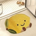thumbnail image 1 of Soft Flocking Non-Slip Bath Mat - Absorbent Microfiber Fruit Pattern Rug for Bathroom, Klds Room, Kitchen - Machine Washable Fast Drying 40x60cm Floor Mat with STOPP Slip Underlay, 1 of 6