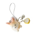 thumbnail image 1 of Soft Flocking Shiba Inu Keychain, Safe Animal-themed Phone Lanyard Strap Compact for Kids Adults Dog Lovers, 1 of 8