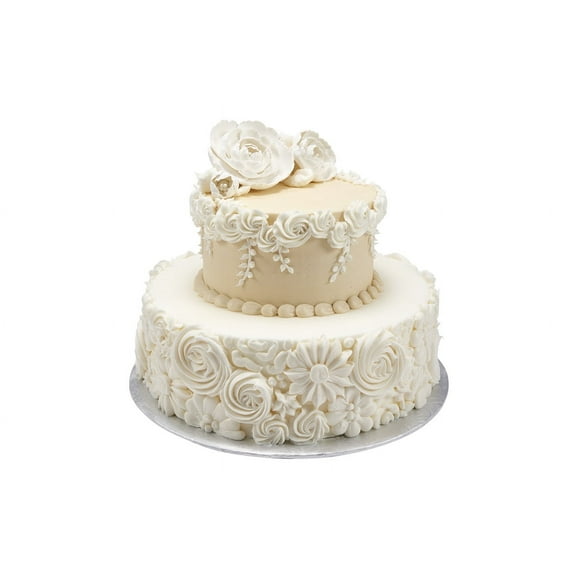 Soft Floral 2 Tier Cake