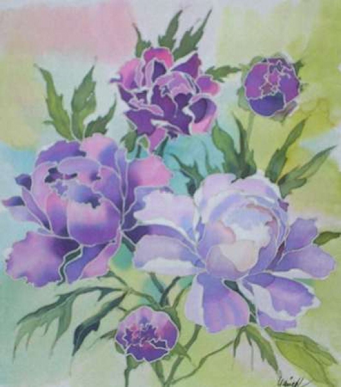 Soft Floral Canvas Art - Alisa Mayskaya (24 x 24)
