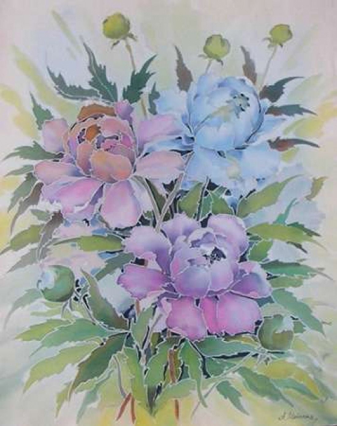 Soft Floral Canvas Art - Alisa Mayskaya (24 x 30)