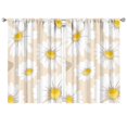 thumbnail image 1 of Soft Floral Curtains 2 Panels 42x63 Inch Rod Pocket Blackout Drapes for Bedroom, Living Room or Kitchen, 1 of 2