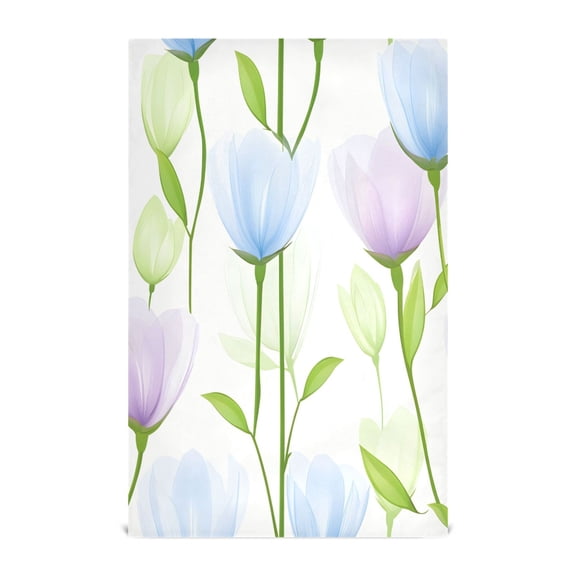 Soft Floral Design Kitchen Towels 6-Piece Pack Tea Towels for Kitchen Decorative Waffle Design 28x18in