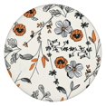 thumbnail image 1 of Soft Floral Round Tablecloth with Elastic Edge, Water-Resistant Polyester Fabric Fits 44-52 Inch Diameter Tables for Indoor or Outdoor Use, 1 of 7