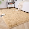 thumbnail image 1 of Soft Fluffy Area Rugs for Bedroom Kids Room Plush Shaggy Nursery Rug Furry Throw Carpets for Boys Girls, College Dorm Fuzzy Rugs Living Room Home Decorate Rug,Tan,1.3 x 2 Feet, 1 of 7
