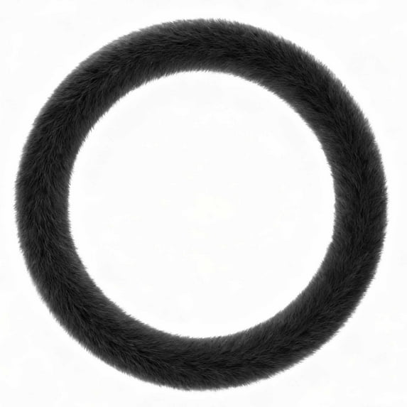 Soft Fluffy Plush Steering Wheel Cover 14-15 Inch, Fuzzy Protector for Universal Cars, Anti- Warm Winter Wheel Cover for Sedan SUV, Auto Interior Accessories