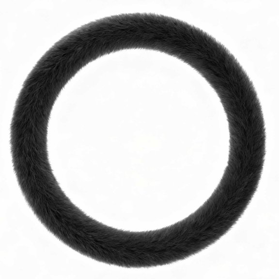 Soft Fluffy Plush Steering Wheel Cover 14-15 Inch, Fuzzy Protector for Universal Cars, Anti- Warm Winter Wheel Cover for Sedan SUV, Auto Interior Accessories