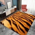 thumbnail image 1 of Soft Fluffy Tiger Faux Fur Carpet Luxury Living Room ration Carpets Children Room Plush Floor Mat No, 1 of 5
