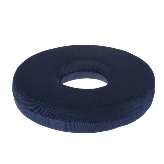 Soft Foam Donut Pillow - Tailbone & Coccyx Seat Cushion | Pain Relieve Pillow for Hemorrhoid, , Post Natal, Post Surgery, - Dark Blue 30x11cm