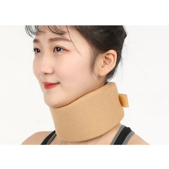 Soft Foam Neck Brace Universal Cervical Collar, Adjustable Support Brace for Sleeping Relieves Pain and Spine Pressure