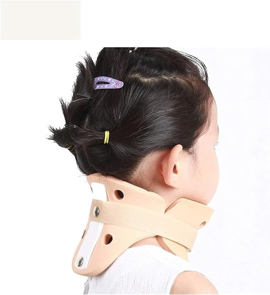 Soft Foam Neck Support Collar for Kids, Adjustable & Breathable Cervical Posture Corrector for Children's Head and Chin Support