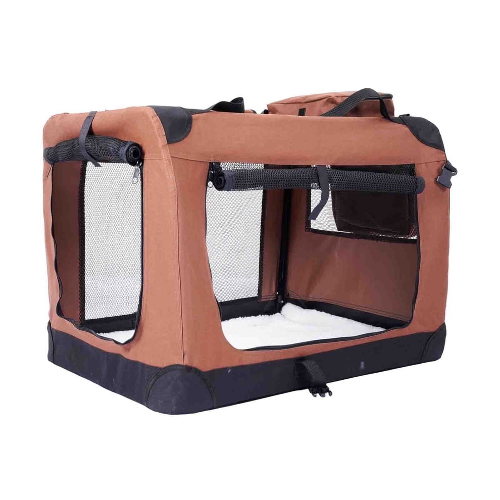 Soft Foldable Dog Crate – Multiple Sizes for Small to Large Pets ...