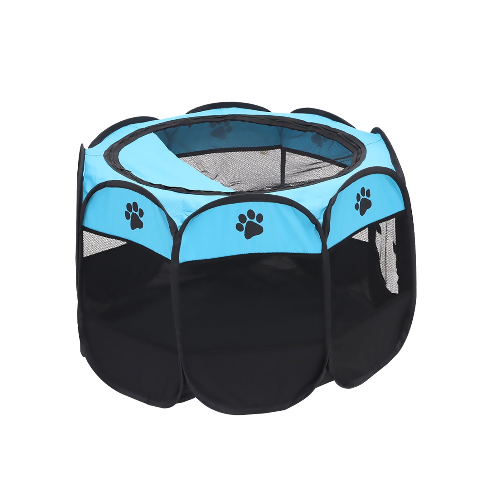 Soft Foldable Pet Tent 8-Panel Pop-Up Dog Crate with carrying bag Portable Playpen for Dogs, Cats, and Other Small Animals