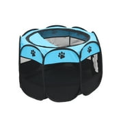 Soft Foldable Pet Tent 8-Panel Pop-Up Dog Crate with carrying bag Portable Playpen for Dogs, Cats, and Other Small Animals