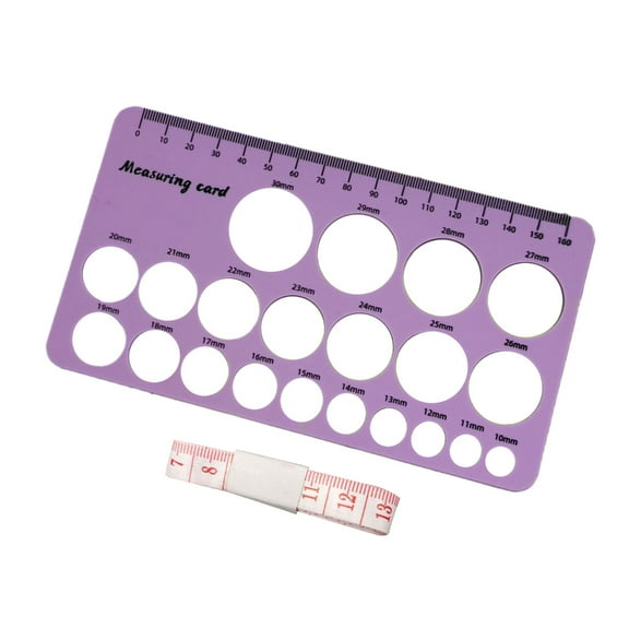 Soft Food Grade Silicone Measuring Tool For Nipple Size Decide With Double Centimeter And Inches Scale