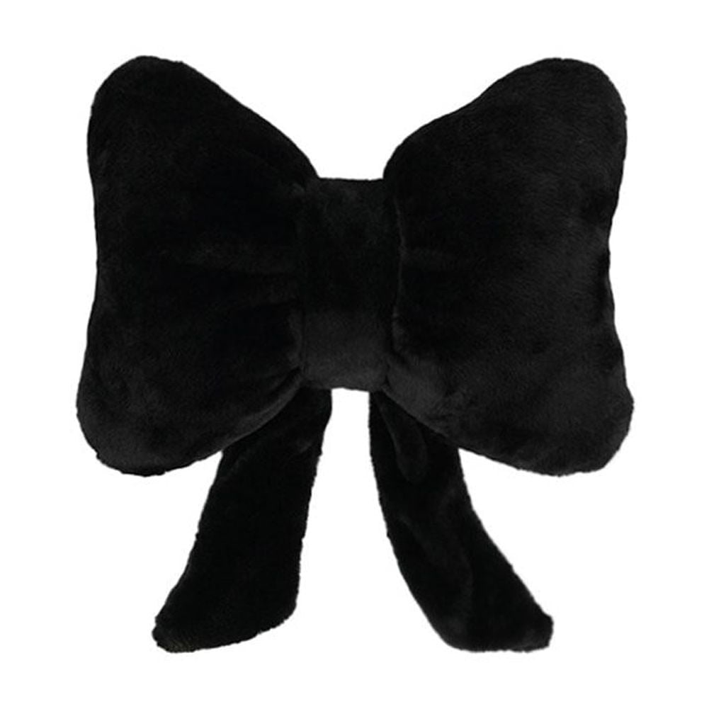 Bow Pillow Decorative Throw Pillows, Bow Shaped Pillow, Coquette Throw Pillows, For Sofa Bedroom Car Backrest Cushion(Black