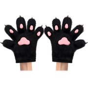 Soft Furry Wolf Animal Paws Claws Golves Mittens Cosplay Fancy Party Costume Accessories