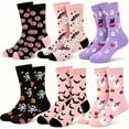 thumbnail image 1 of Soft Fuzzy Socks for Women Coral Fleece Halloween Funny Novelty Fluffy Bat Slipper Socks Ladies Home Hosiery Gift, 1 of 6