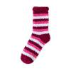 thumbnail image 1 of Soft Fuzzy Striped Crew Socks for Unisex,Warm Fleece Lined Cozy Socks for Indoor Winter and Sleep Wear Wine, 1 of 4