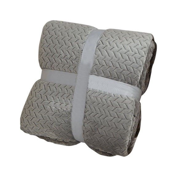 Soft Fuzzy Throw Blanket for Couch and Bed, Warm Fleece Blanket, Machine Washable, Thick Comfy Checkered, Perfect for Napping and TV Watching
