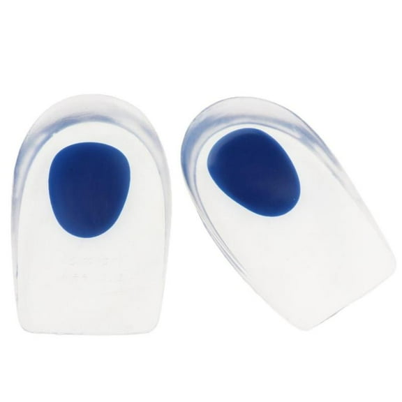 Soft Gel Heel Cups, Shoe Inserts for Heel - Massage Foot- Arch Support & Relieving Sore Plantar Fascia Pain - L